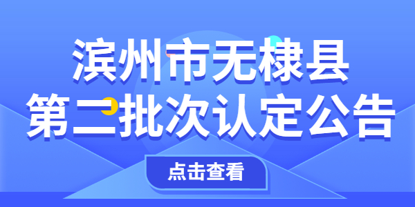 2021年滨州无棣县第二批次教师资格认定公告