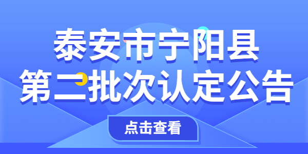 2021年泰安宁阳县第二批次中小学教师资格认定公告