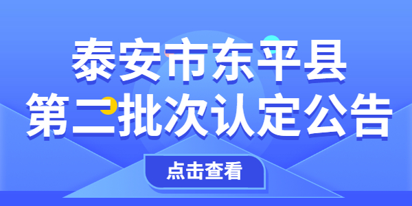 2021年泰安东平县第二批次中小学教师资格认定公告