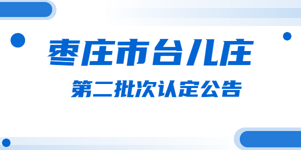 2021年台儿庄区中小学教师资格认定第二批次公告