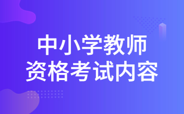 中小学教师资格考试